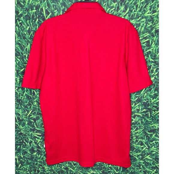 Chick-Fil-A Oobe Team Style Uniform Employee Large Short Sleeve Red Polo Shirt - Picture 3 of 5